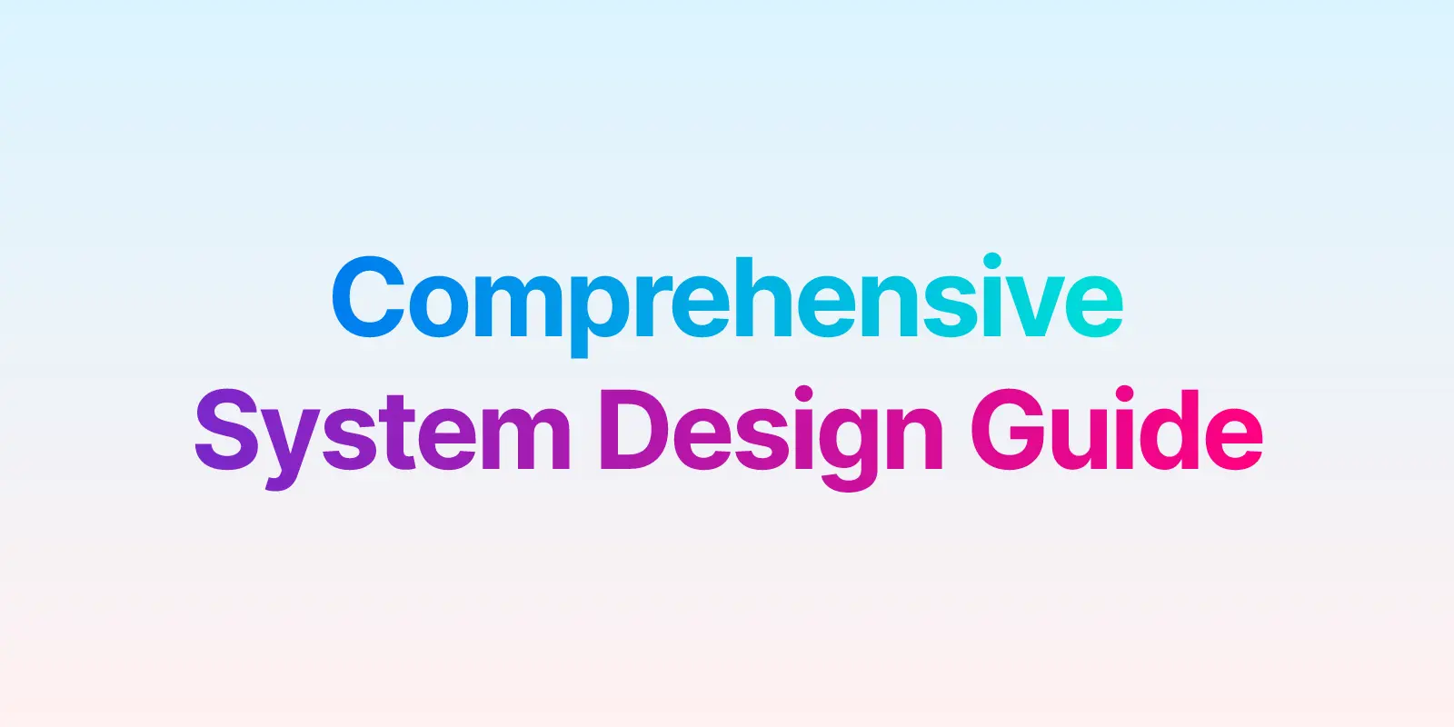 Master system design from basics to advanced. Learn to build scalable distributed systems with real-world examples — ideal for interviews or production-ready architecture.